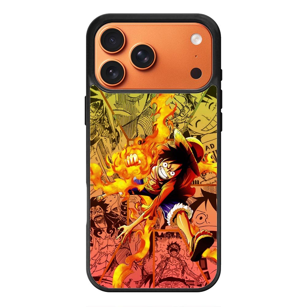 Fire Luffy One Piece iPhone 17 Pro Case QC10563