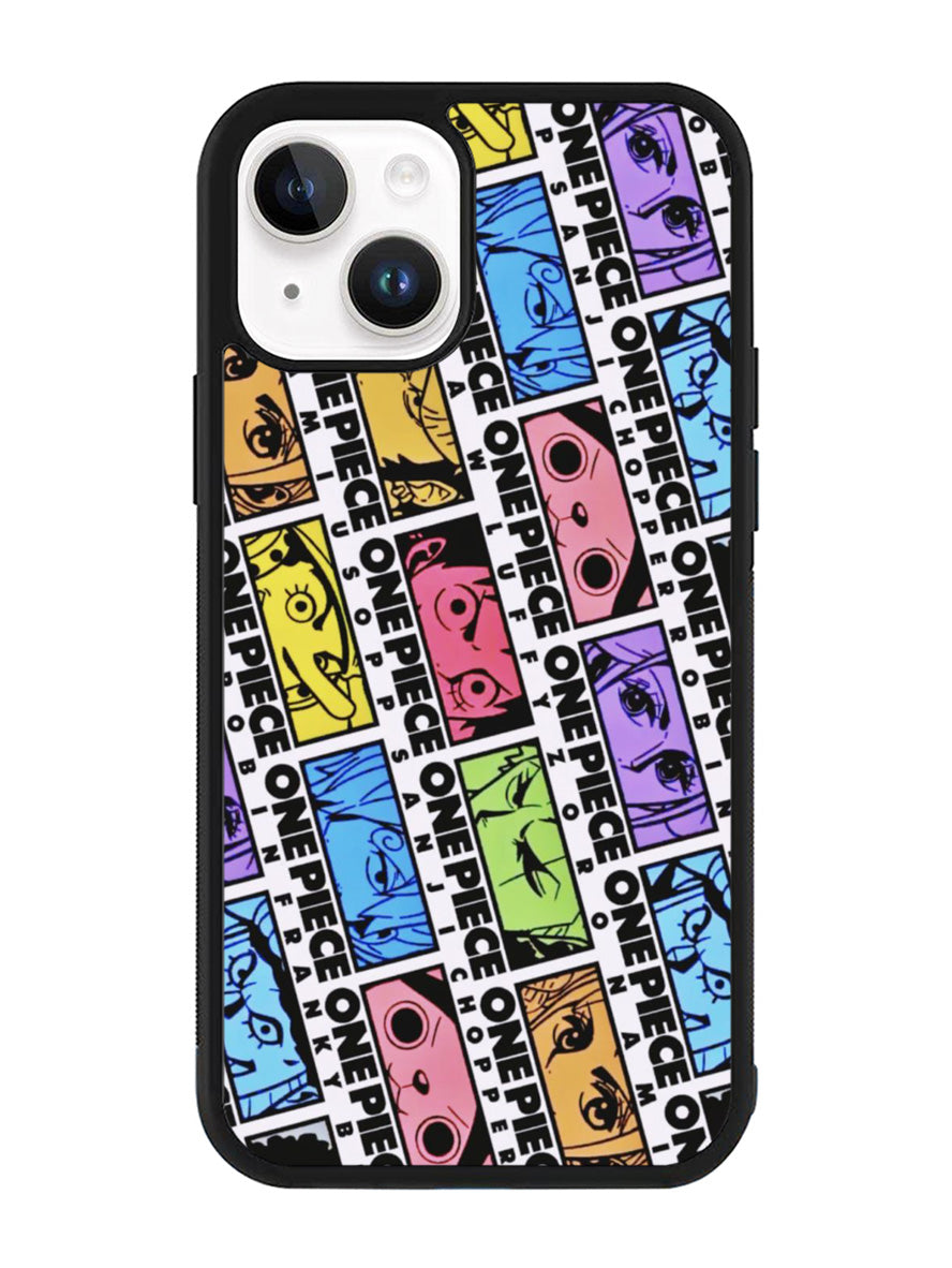 One Piece Sticker Face iPhone 14 Case QC10530
