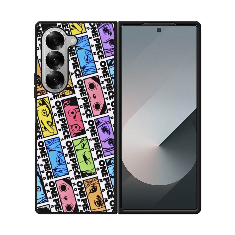 One Piece Sticker Face Samsung Galaxy Z Fold 7 5G Case QC10530