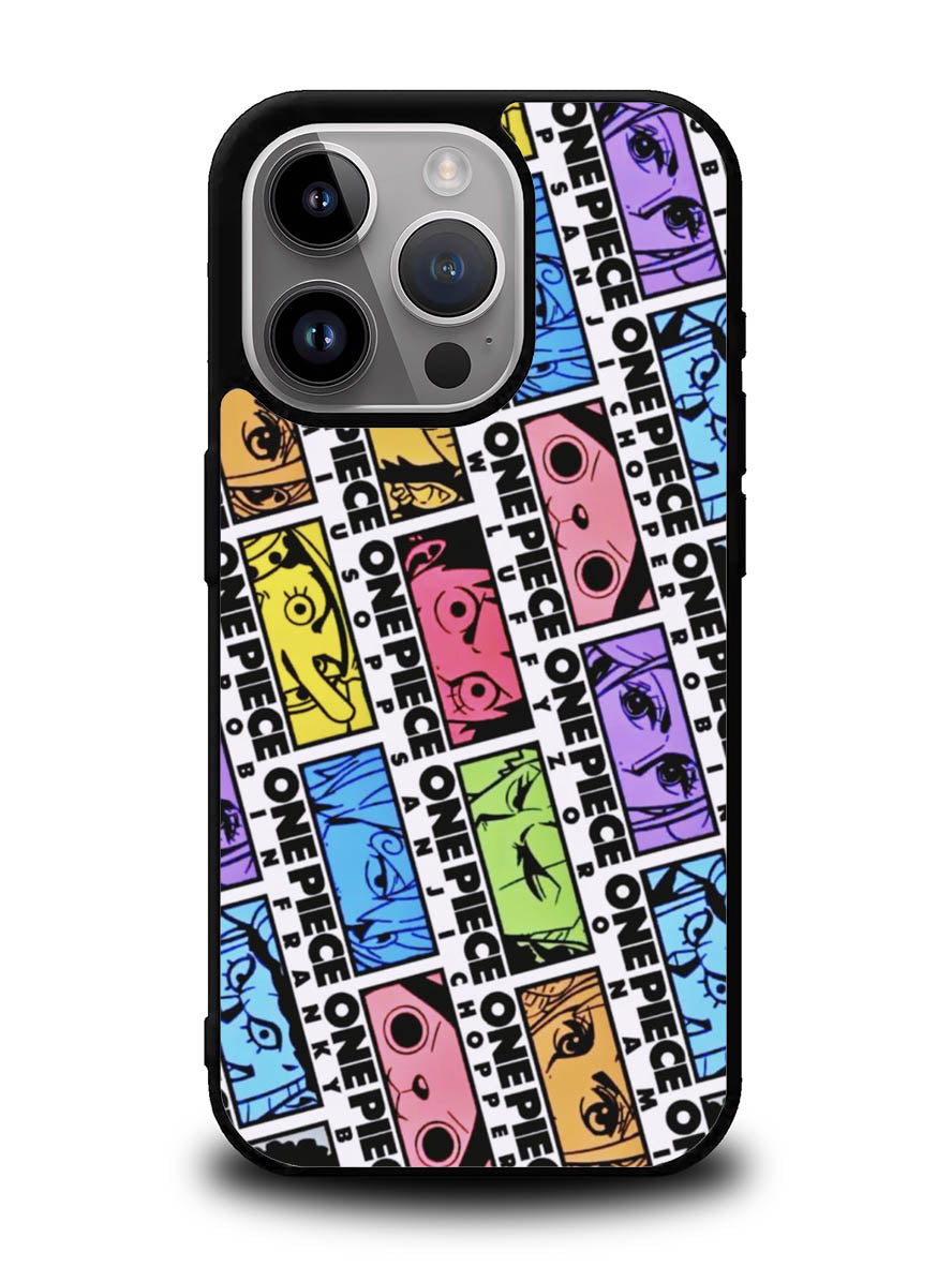 One Piece Sticker Face iPhone 14 Pro Case QC10530