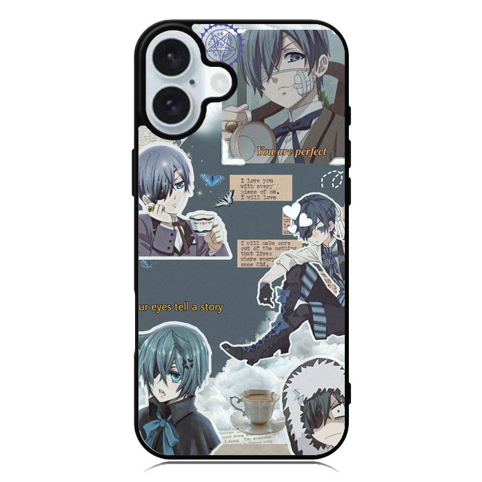 Ciel Phantomhive Anime iPhone 16 Case QC10694