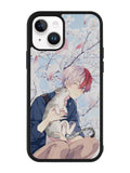 anime boy with cat iPhone 14 Case QC0097