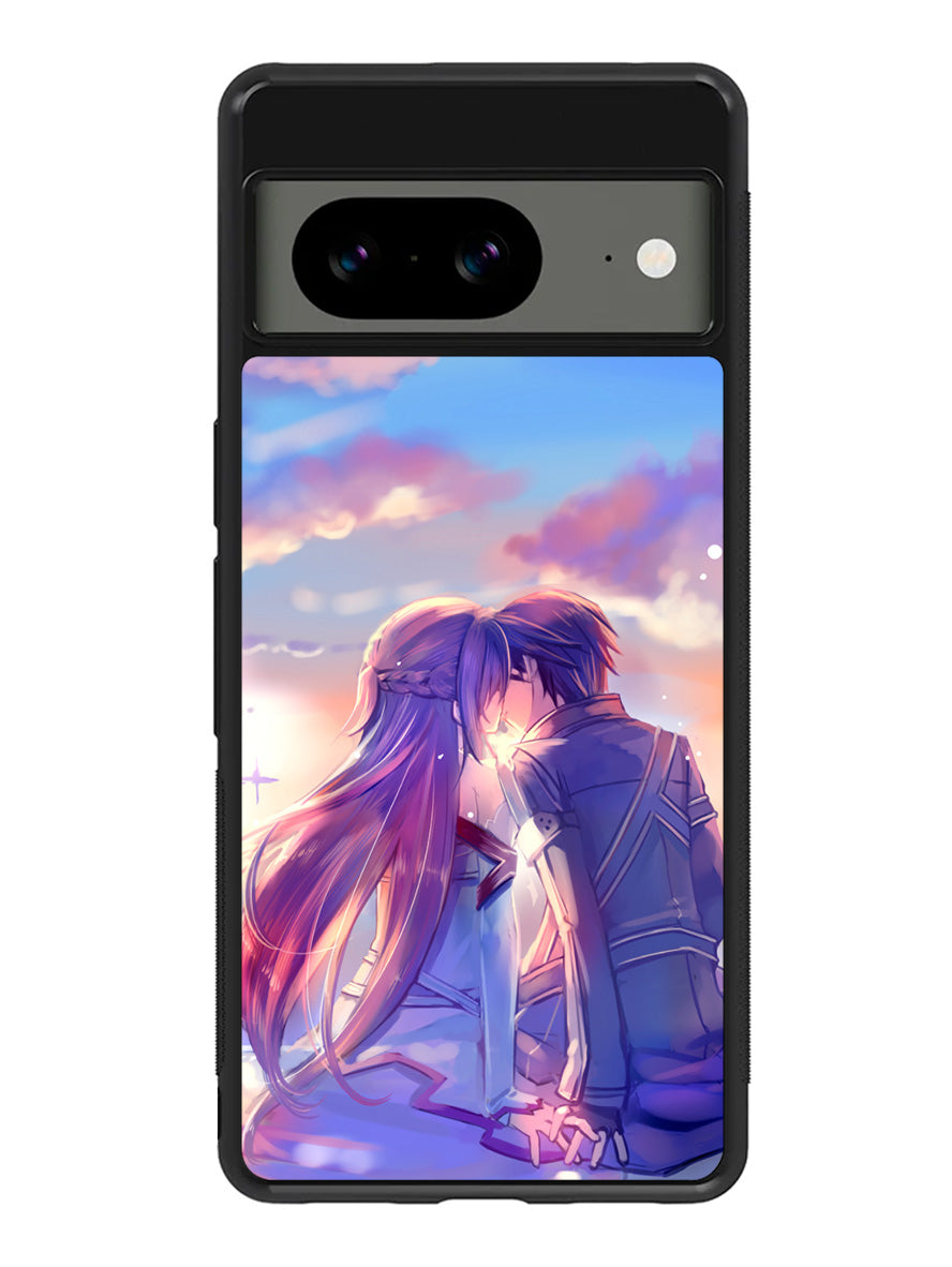 Anime Asuna Yuuki Kirito Sinon SAO Google Pixel 8A Case QC0123