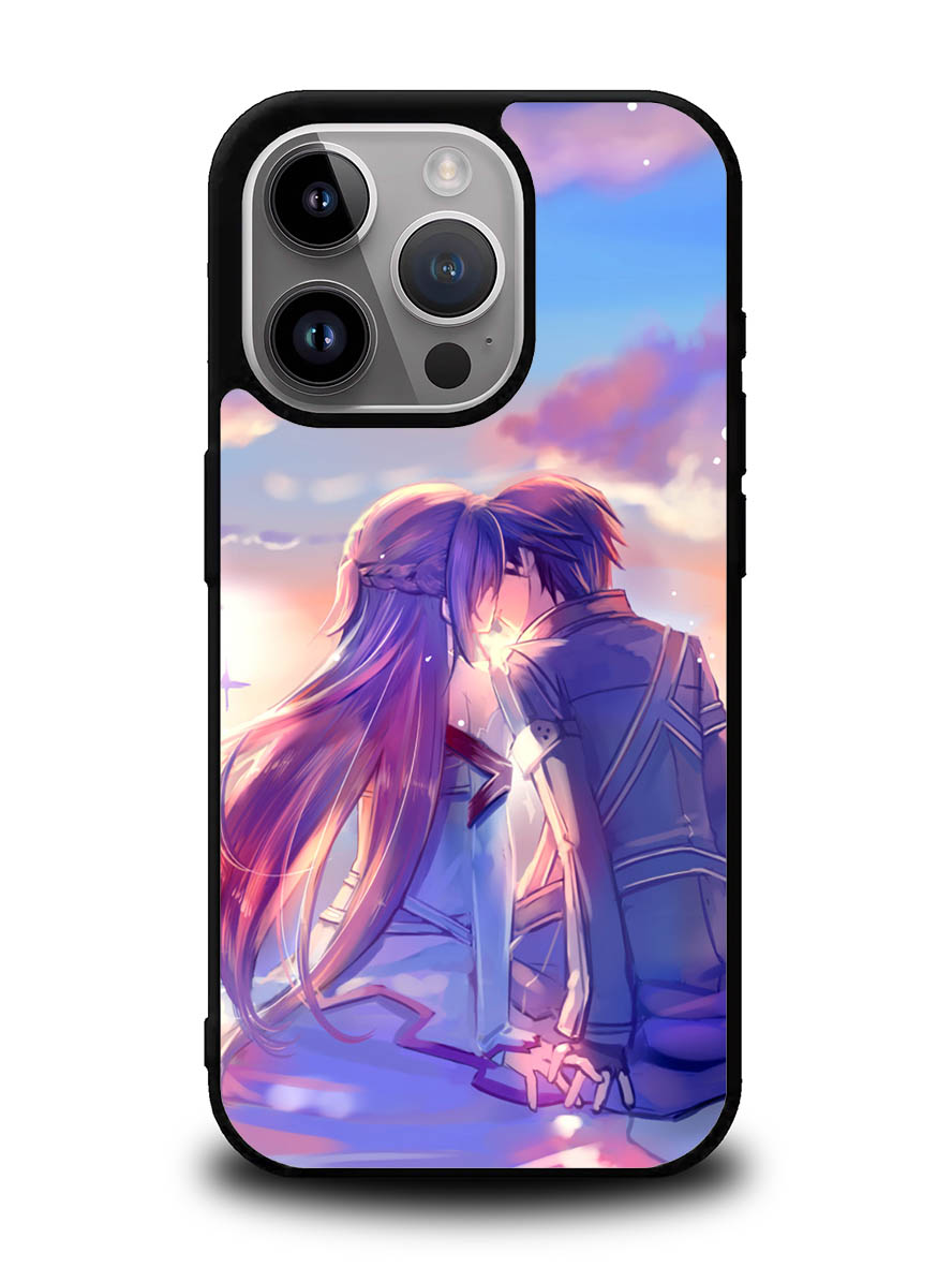 Anime Asuna Yuuki Kirito Sinon SAO iPhone 15 Pro Case OV0123