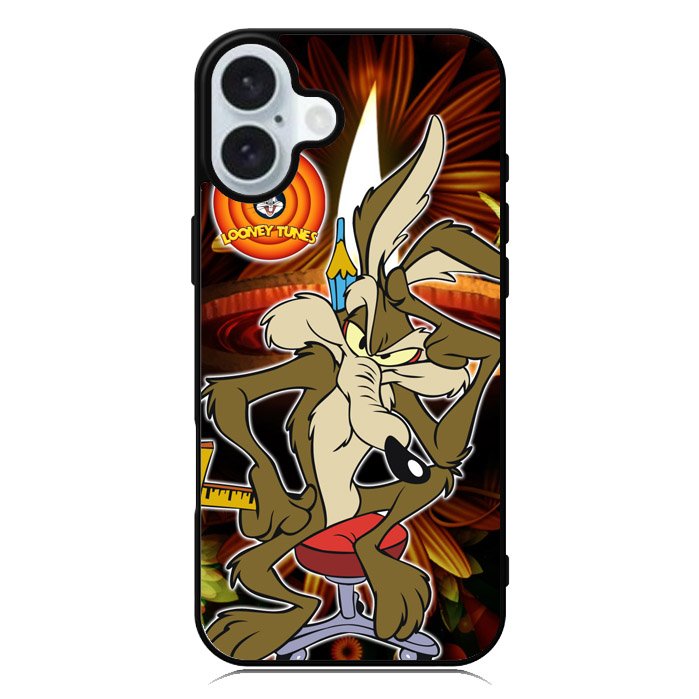 Wile E Coyote Falling Off Cliff Looney Tunes iPhone 16 Plus Case QC0172