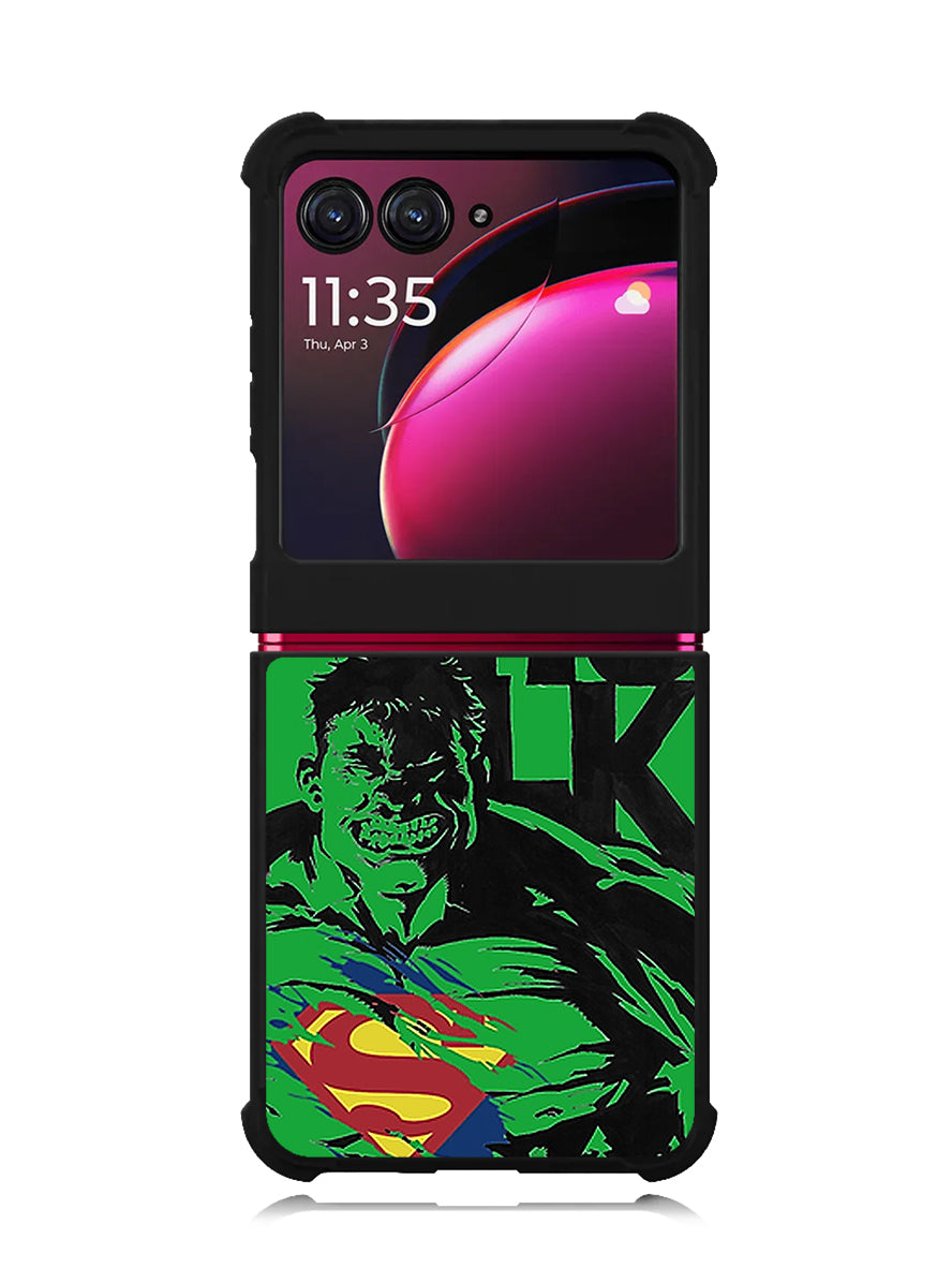 Hulk and Superman Motorola Moto Razr Plus 2023 , Moto Razr+ 2023 Case OV0190