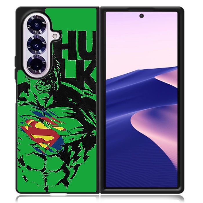 Hulk and Superman Samsung Galaxy Z Fold 7 Case OV0190