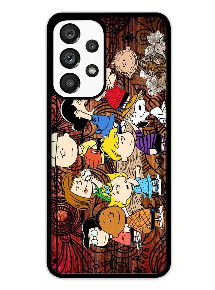 Peanuts In Background Wood Art Samsung Galaxy A53 5G Case