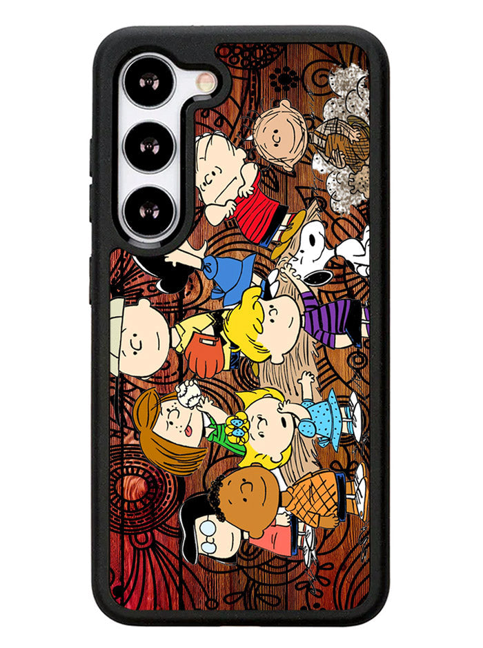 Peanuts In Background Wood Art Samsung Galaxy S23 5G Case