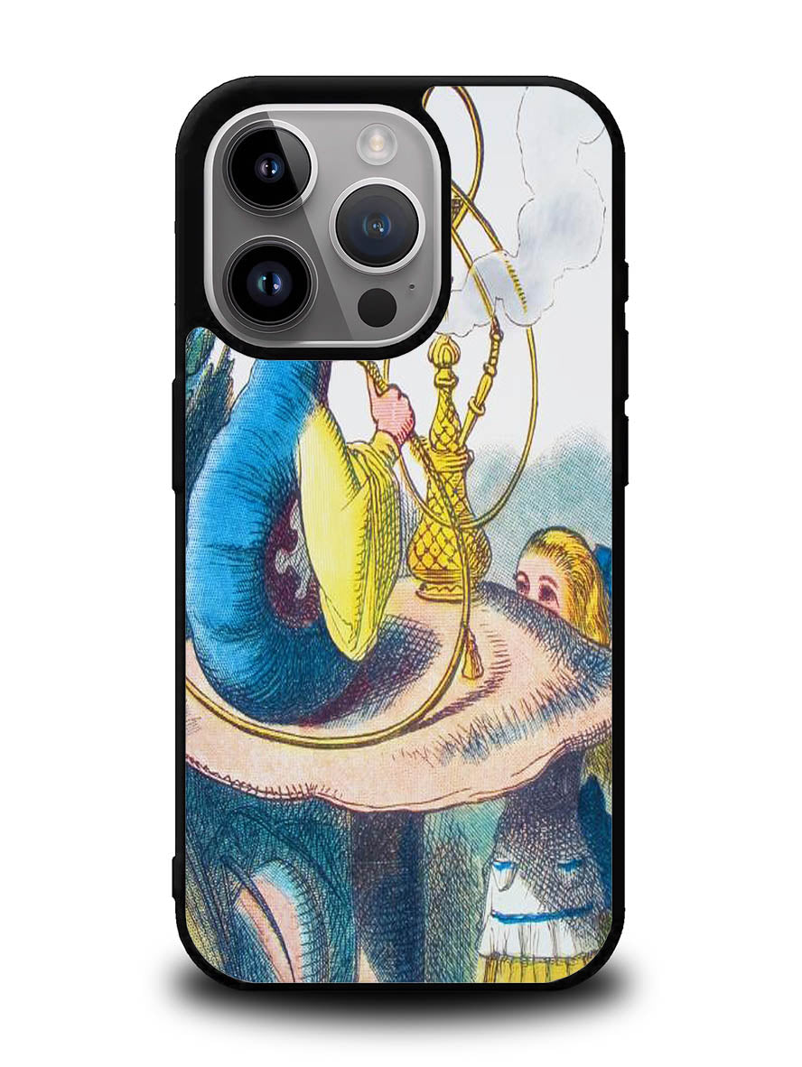 Alice In Wonderland Hookah Caterpillar iPhone 15 Pro Max Case OV0229