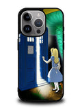 Alice Wonderland On Tardis iPhone 16 Pro Case