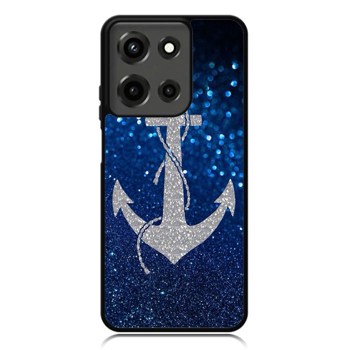 Blue Glitters Anchor Motorola Moto G 5G 2025 Case OV0234