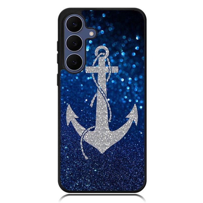 Blue Glitters Anchor Samsung Galaxy S25 FE Case OV0234