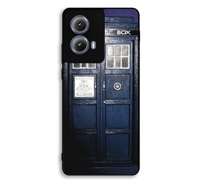 Dark Blue Tardis Doctor Who Toy Motorola Moto Edge 2024 Case OV3799