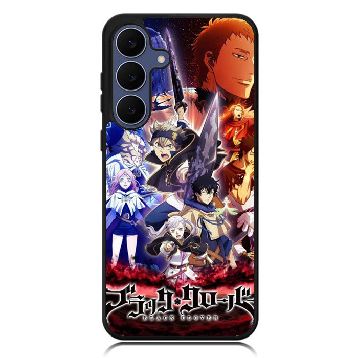 Black Clover Anime Samsung Galaxy S25 FE Case OV0239