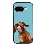 The funny thing is the dog on the glass Google Pixel 10A Case QC0333