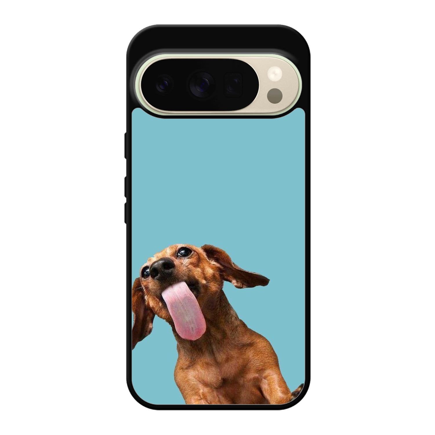 The funny thing is the dog on the glass Google Pixel 10 Pro Case QC0333