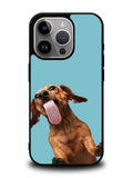 The funny thing is the dog on the glass iPhone 15 Pro Max Case OV0333