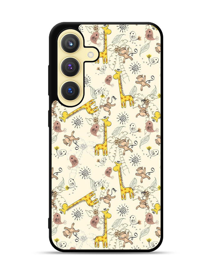 Friends of monkeys and giraffes Samsung Galaxy S25 5G Case OV0336