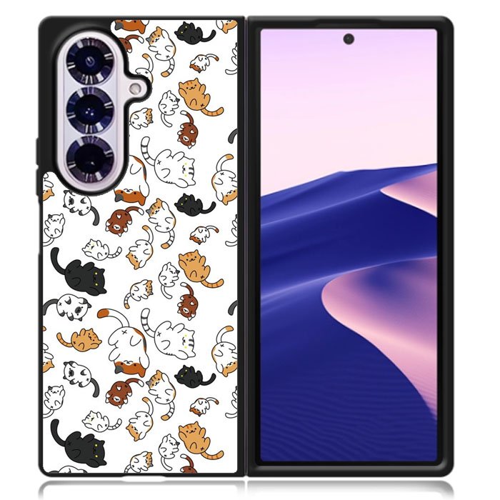 Adorable cat Samsung Galaxy Z Fold 7 Case OV0337