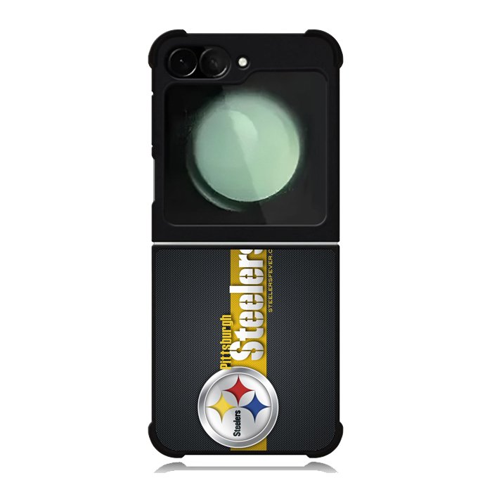 Pittsburgh Steelers Carbon Metal Samsung Galaxy Z Flip 6 5G 2024 Case OV0341