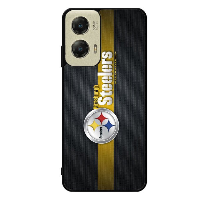 Pittsburgh Steelers Carbon Metal Motorola Moto G Stylus 5G 2024 Case OV0341