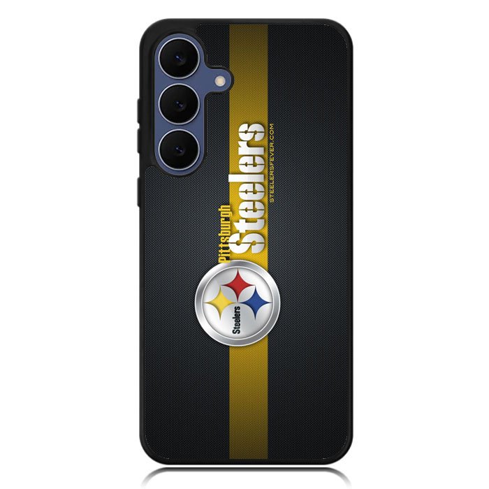 Pittsburgh Steelers Carbon Metal Samsung Galaxy S25 FE Case OV0341
