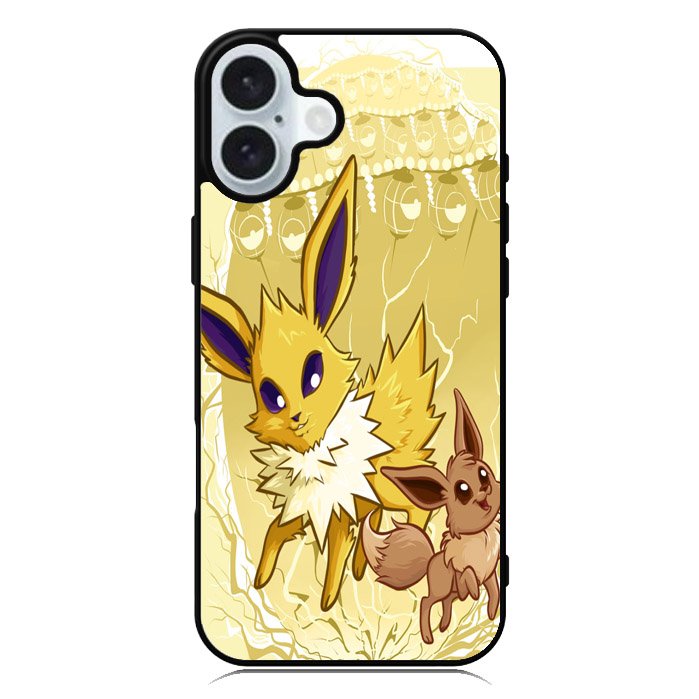 Pokemon Eevee Jolteon iPhone 16 Plus Case QC0345