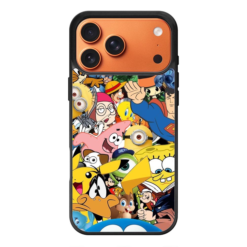 Cartoon All Character iPhone 17 Pro Case OV0346
