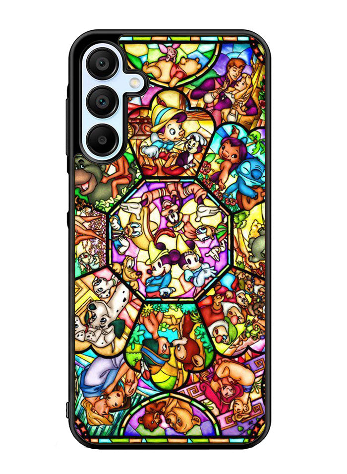 Disney characters stained glass Samsung Galaxy A15 5G Case OV0358