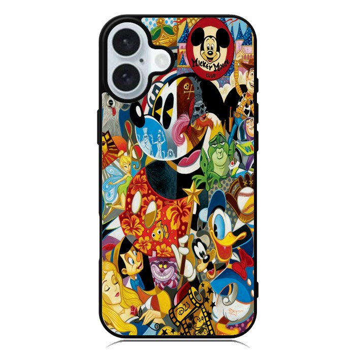 Disney Mickey Mouse Collage iPhone 16 Plus Case QC0360