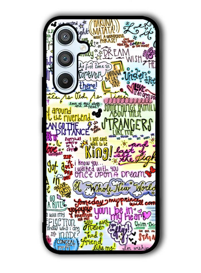 Disney Song Lyrics Samsung Galaxy A14 5G Case QC0362