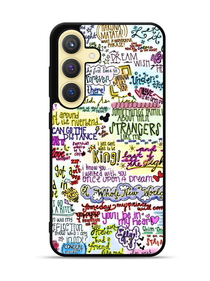 Disney Song Lyrics Samsung Galaxy S24 Plus 5G , Samsung Galaxy S24+ 5G Case OV0362