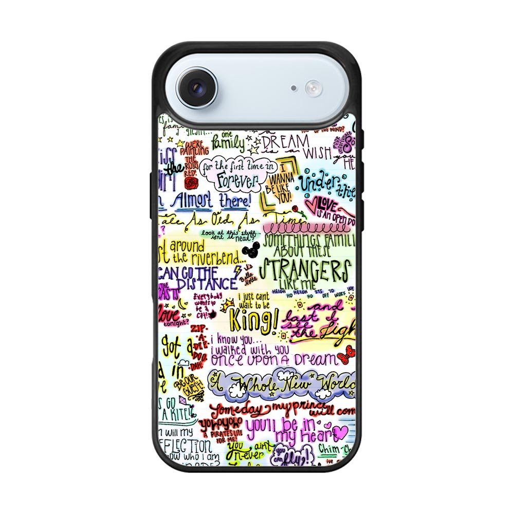 Disney Song Lyrics iPhone Air Case QC0362