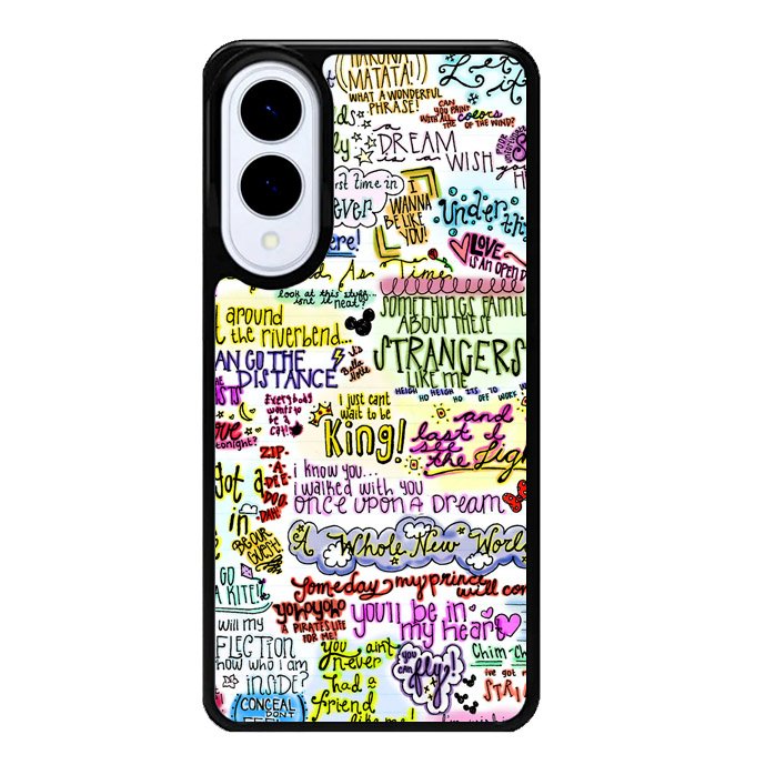 Disney Song Lyrics Samsung Galaxy S25 Edge 5G Case OV0362