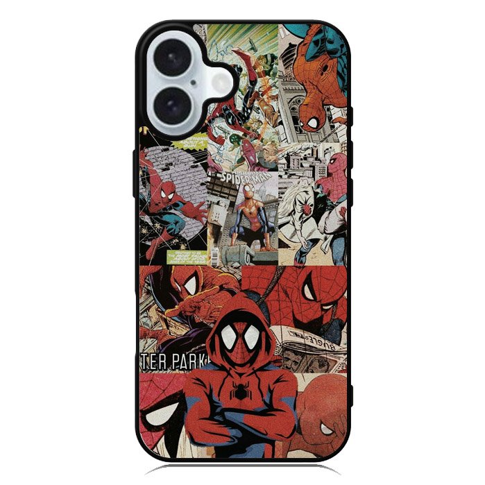 Spiderman Collage 2nd iPhone 16 Plus Case