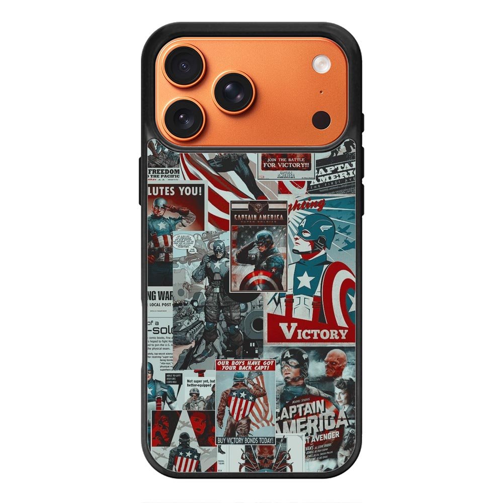 Captain America Collage iPhone 17 Pro Case OV5470