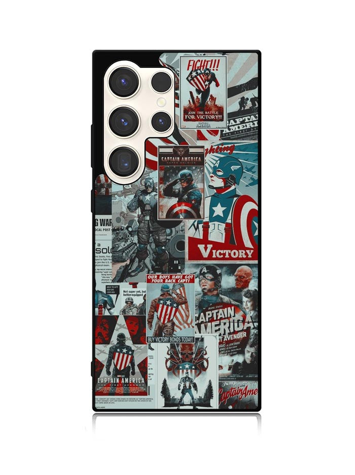 Captain America Collage Samsung Galaxy S25 Ultra 5G Case QC5470