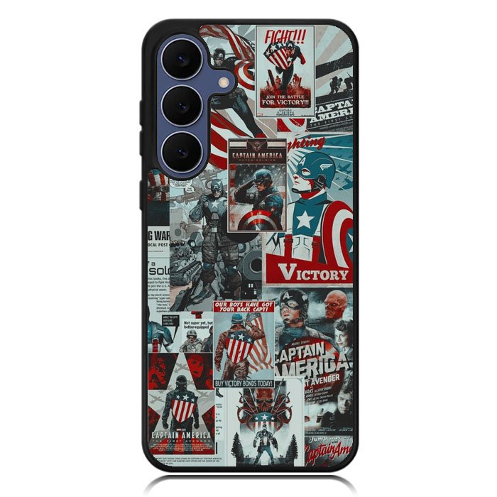 Captain America Collage Samsung Galaxy S25 FE Case OV5470