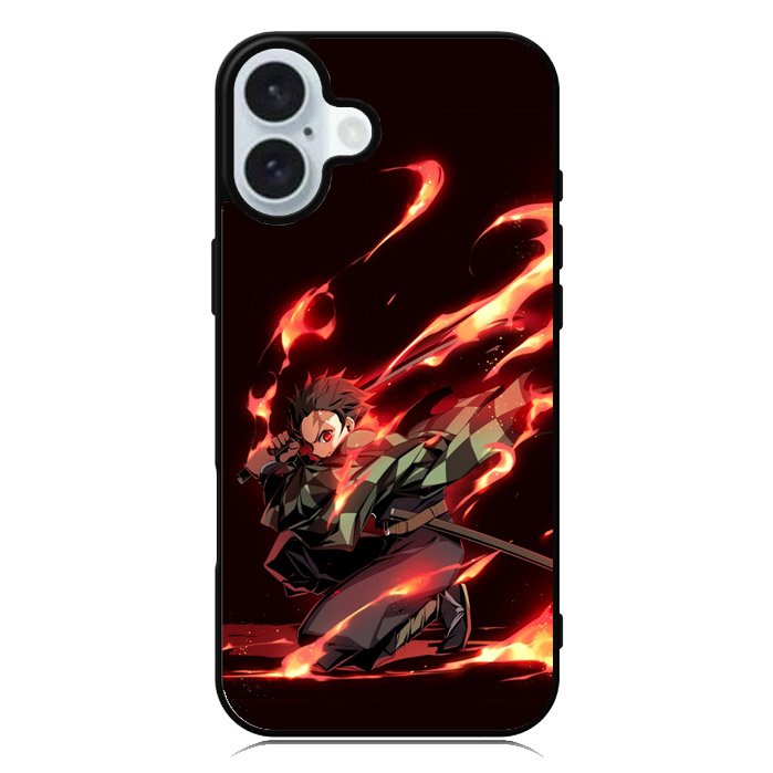 Tanjiro Kimetsu No Yaiba iPhone 16 Case QC5379