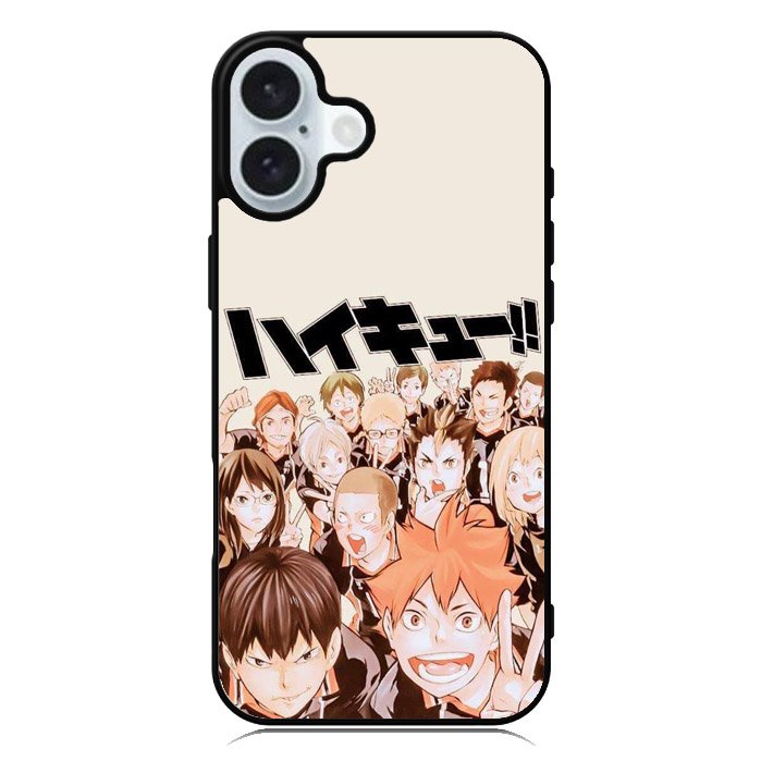 Fight Karasuno Haikyuu iPhone 16 Plus Case QC5724
