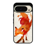 Watercolor art orange red fox animal Google Pixel 10 Pro XL Case