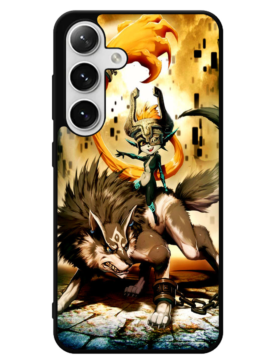 Zelda and wolf twilight princess Samsung Galaxy S25 5G Case