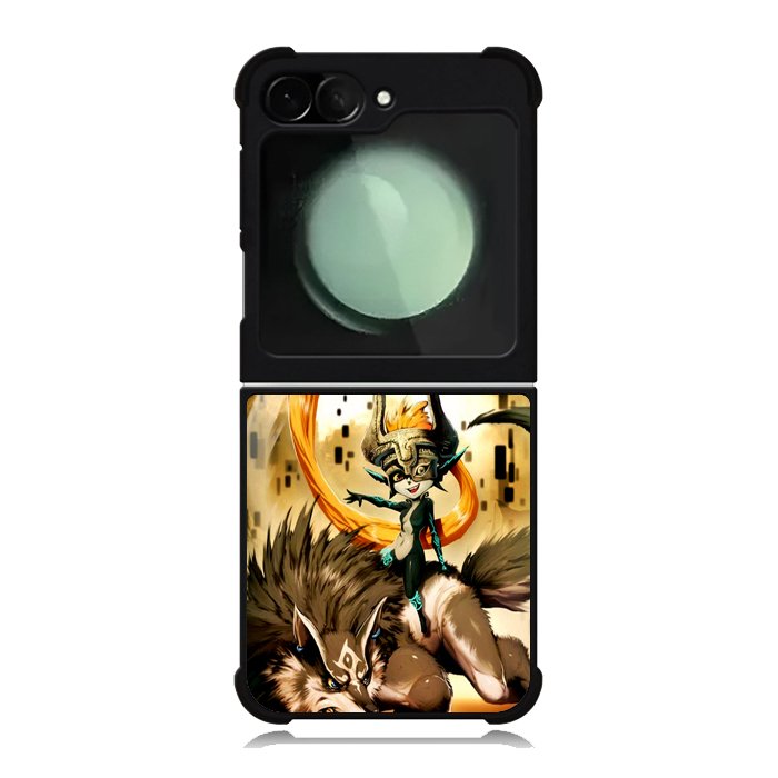 Zelda and wolf twilight princess Samsung Galaxy Z Flip 6 Case