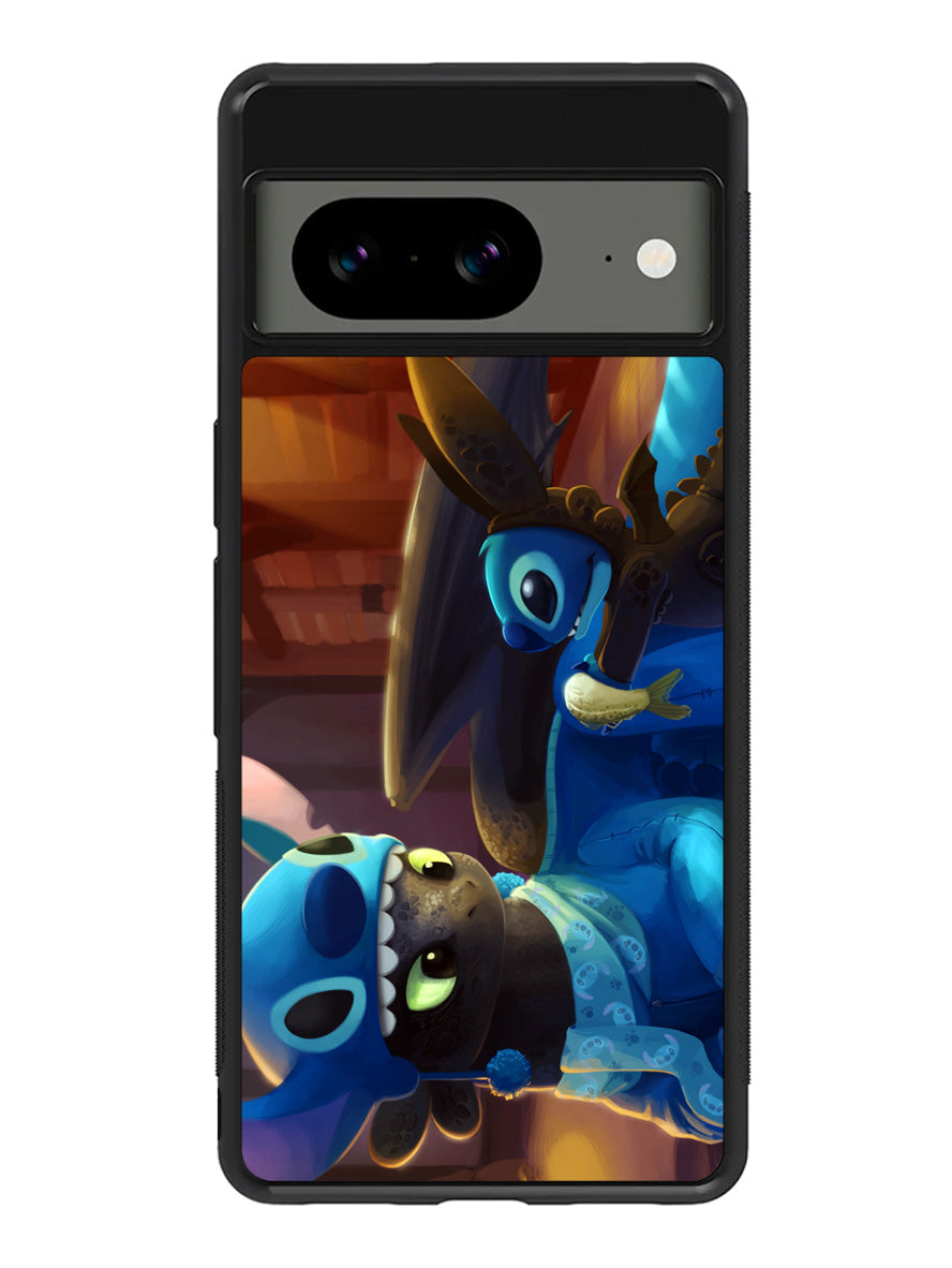 Toothless and Stitch Parody Google Pixel 8A Case QC0550
