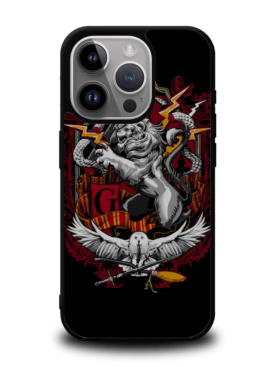 Harry Potter Crest Gryffindor iPhone 14 Pro Max Case QC0563