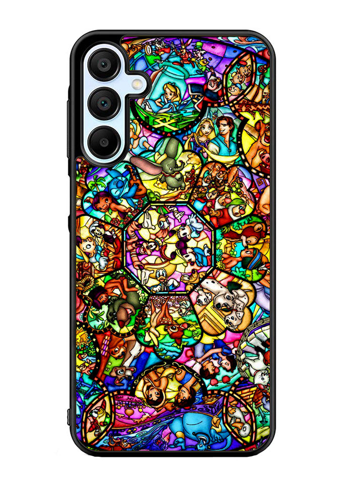 All Disney Heroes Stained Glass Samsung Galaxy A15 5G Case