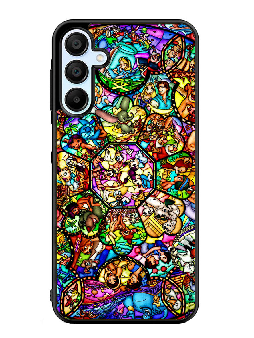 All Disney Heroes Stained Glass Samsung Galaxy A25 5G Case