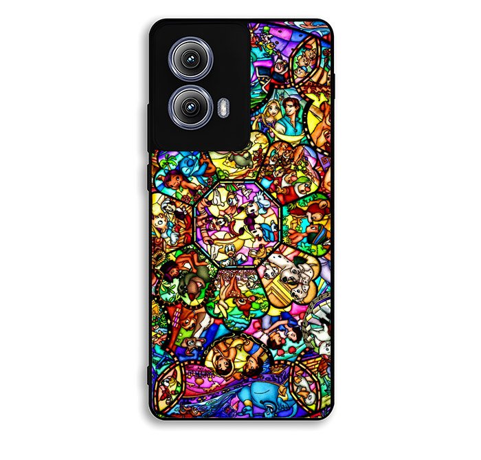 All Disney Heroes Stained Glass Motorola Moto Edge 2024 Case OV4402