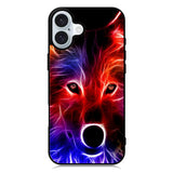 wolf glow line iPhone 16 Plus Case QC0567